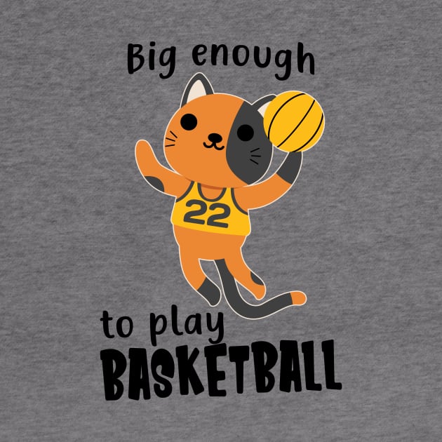 Children Basketball Cat Funny Sports Animals by Foxxy Merch